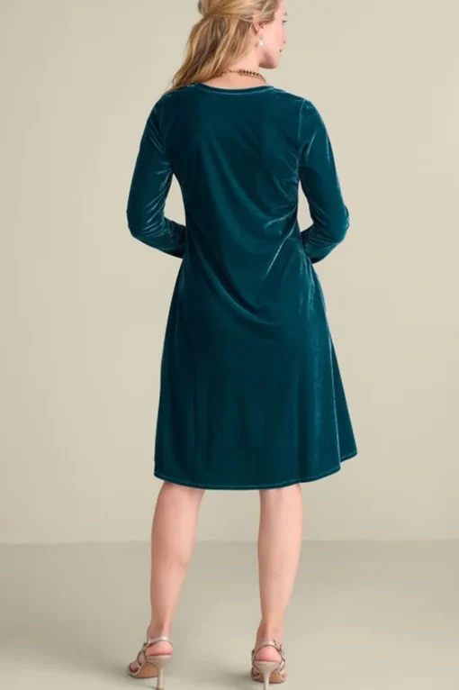Hot Soft Surroundings Short Santiago Velvet Dress