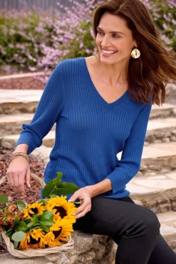 Outlet Soft Surroundings Soft Essential Ribbed Linnie Sweater