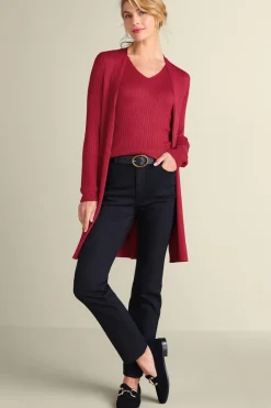 Online Soft Surroundings Soft Essential Ribbed Long Cardi