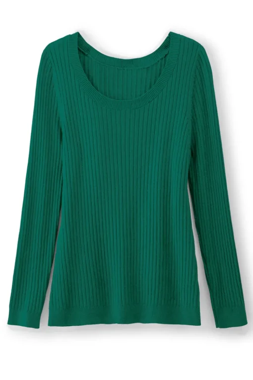 Sale Soft Surroundings Soft Essential Ribbed Pullover Sweater