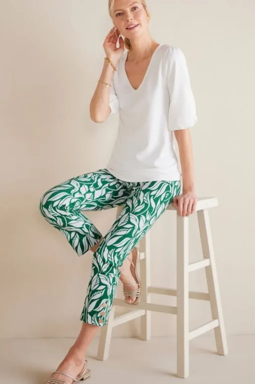 Online Soft Surroundings Soft Essential Superla Slim Leg Crop Pants