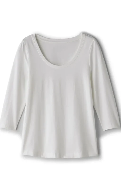 Outlet Soft Surroundings Soft Essential Supima 3/4 Sleeve Tee I