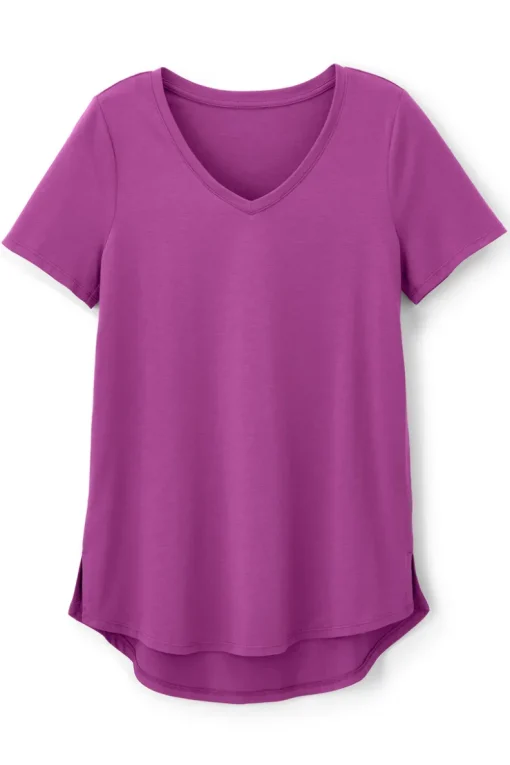 Outlet Soft Surroundings Soft Essential Supima Isabel Short Sleeve Tunic