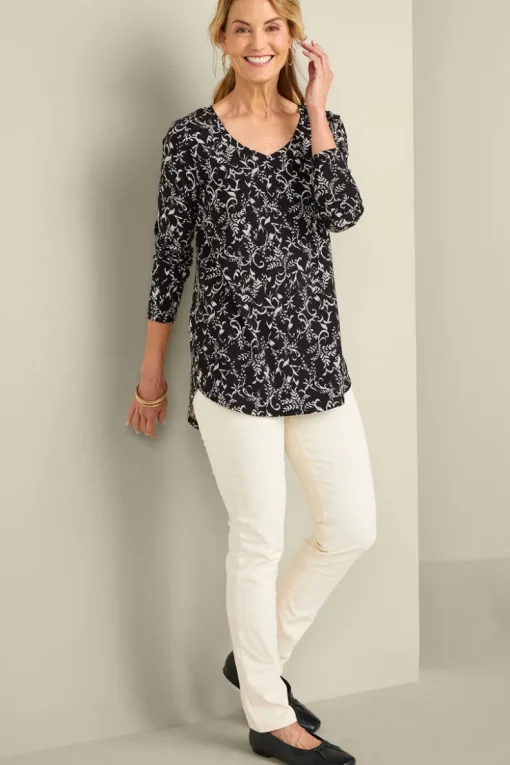 Online Soft Surroundings Soft Essential Supima Isabel Long Sleeve Tunic
