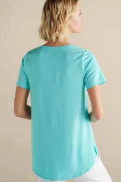 Outlet Soft Surroundings Soft Essential Supima Isabel Short Sleeve Tunic