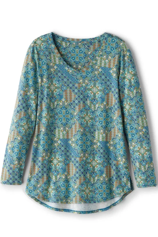 Online Soft Surroundings Soft Essential Supima Isabel Long Sleeve Tunic
