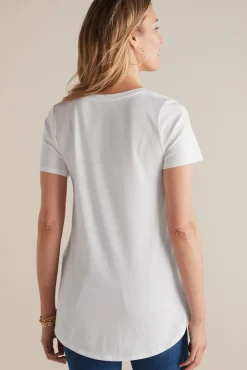 Outlet Soft Surroundings Soft Essential Supima Isabel Short Sleeve Tunic