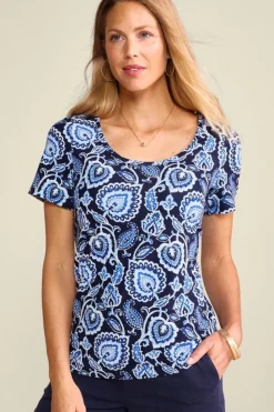 New Soft Surroundings Soft Essential Supima Short Sleeve Tee
