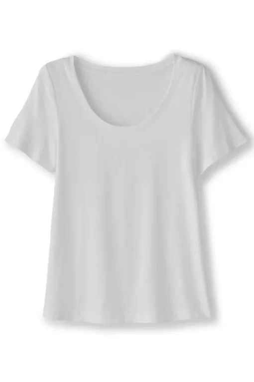 New Soft Surroundings Soft Essential Supima Short Sleeve Tee