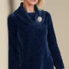 Discount Soft Surroundings Soft Winds Chenille Tunic Sweater