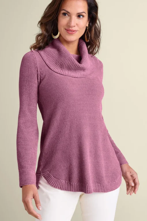 Discount Soft Surroundings Soft Winds Chenille Tunic Sweater