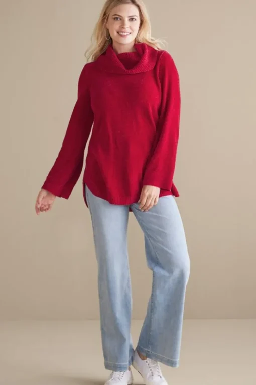 Discount Soft Surroundings Soft Winds Chenille Tunic Sweater