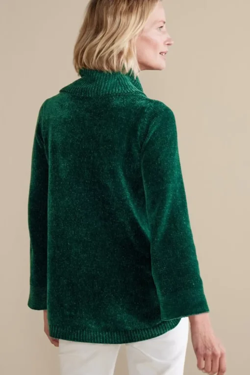 Discount Soft Surroundings Soft Winds Chenille Tunic Sweater