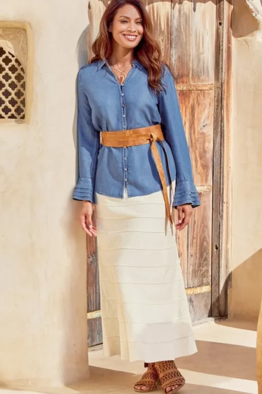 Best Soft Surroundings Sonnet Tencel™ Shirt Chambray