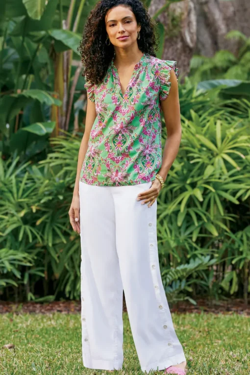 Clearance Soft Surroundings Sonoma Linen Blend Wide Leg Pants
