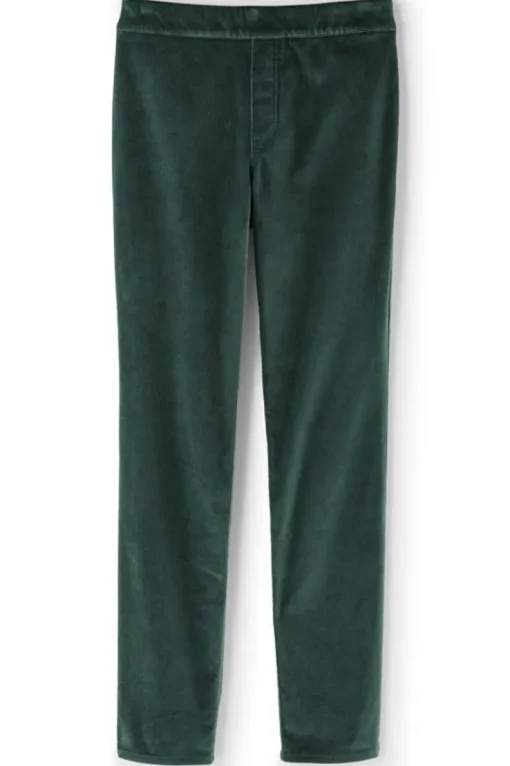 Hot Soft Surroundings Sutton Velveteen Pull-On Slim Leg Pants