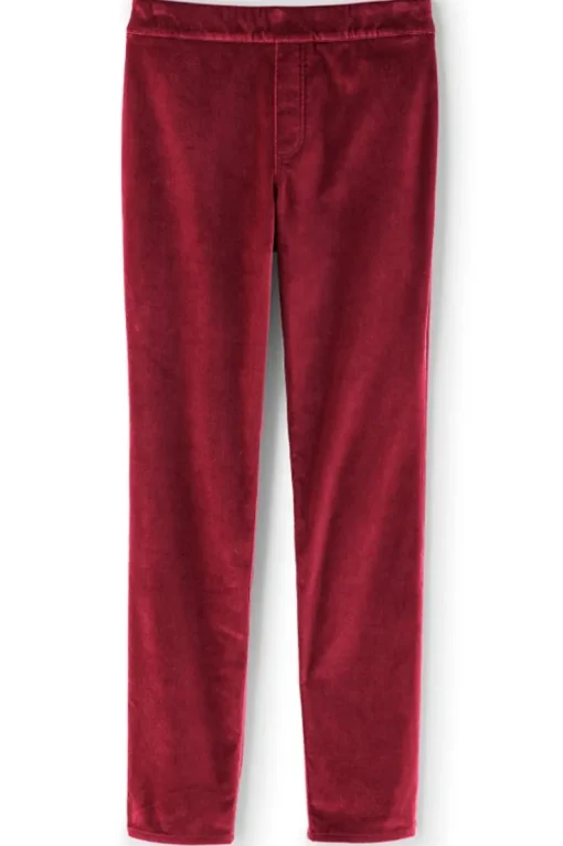 Hot Soft Surroundings Sutton Velveteen Pull-On Slim Leg Pants