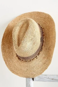 Hot Soft Surroundings Tahitian Cowboy Hat Turquoise