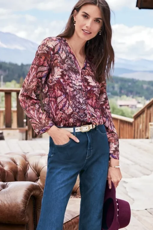 Online Soft Surroundings Tasha Top MultiTapestry