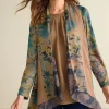 Best Soft Surroundings Tea Gardens Topper Brown/Teal
