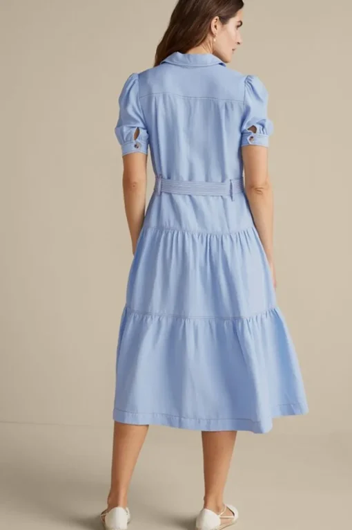 Fashion Soft Surroundings Tenley Midi Dress LightDenim