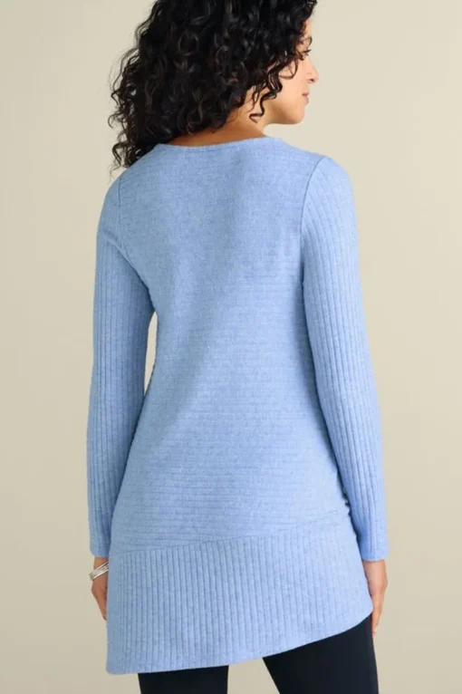 Hot Soft Surroundings Textured Asymmetrical Tunic