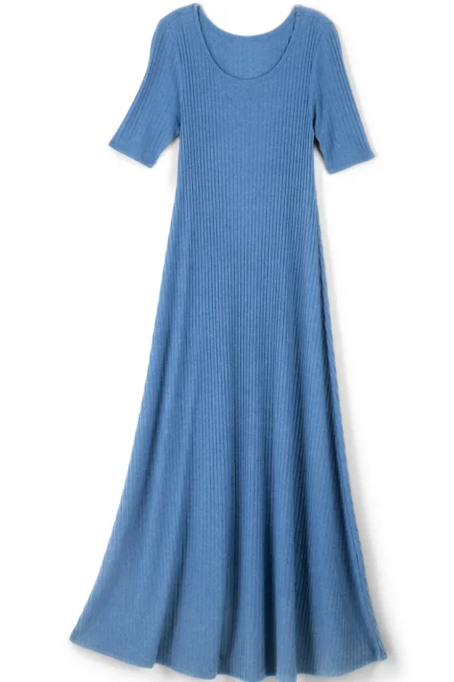 Online Soft Surroundings Textured Short Sleeve Santiago Dress