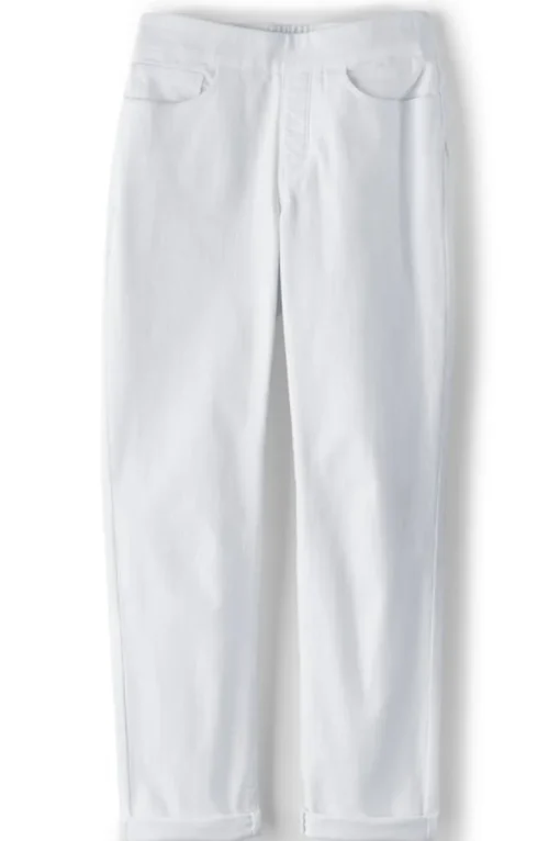 Online Soft Surroundings The Ultimate Denim Pull-On Crop White