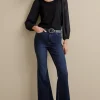 Best Soft Surroundings Ultimate Denim Flare Jeans TidalBlueWash