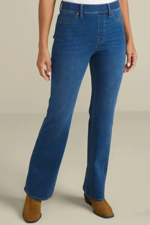 Online Soft Surroundings Ultimate Denim Pull-On Bootcut Jeans