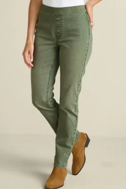 Discount Soft Surroundings Ultimate Denim Pull-On Slim Leg Jeans