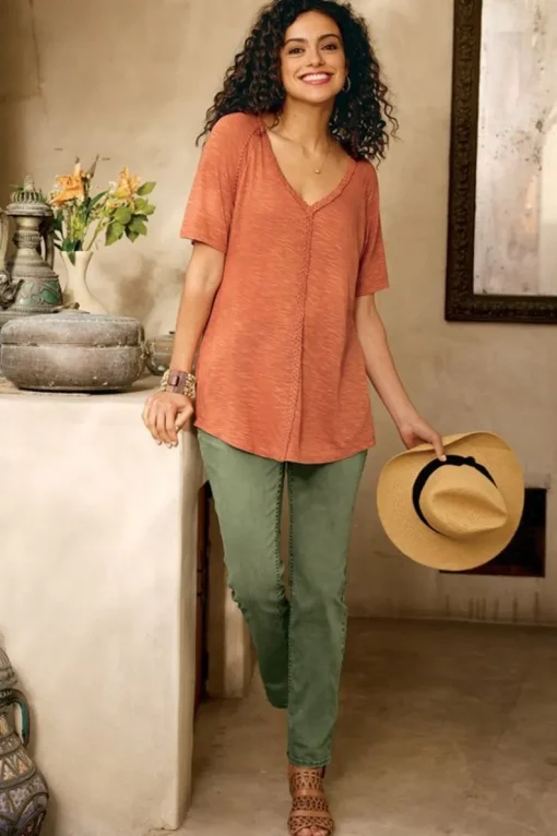 Discount Soft Surroundings Ultimate Denim Pull-On Slim Leg Jeans