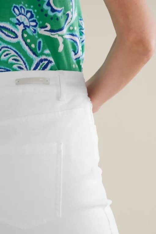 Sale Soft Surroundings Ultimate Denim Slim Leg Shorts TidalBlueWash