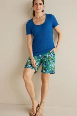 Outlet Soft Surroundings Ursula Knit Tee Sapphire