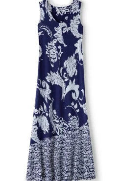 Fashion Soft Surroundings Vaila Maxi Dress OceanAirScarf/AzoresDi