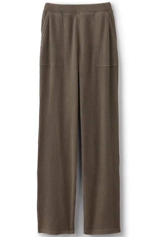 Online Soft Surroundings Vala Waffle Pull-On Pants DustyOlive