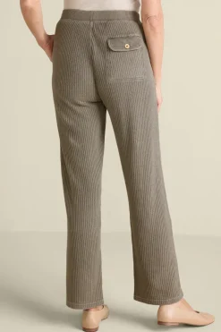 Online Soft Surroundings Vala Waffle Pull-On Pants DustyOlive