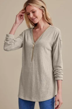 Clearance Soft Surroundings Valentina Zip Sweater