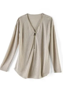 Clearance Soft Surroundings Valentina Zip Sweater