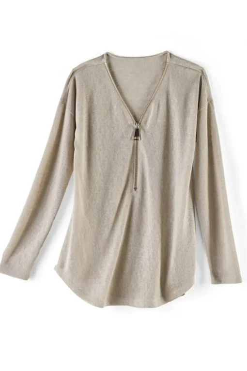 Clearance Soft Surroundings Valentina Zip Sweater