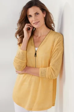 Clearance Soft Surroundings Valentina Zip Sweater