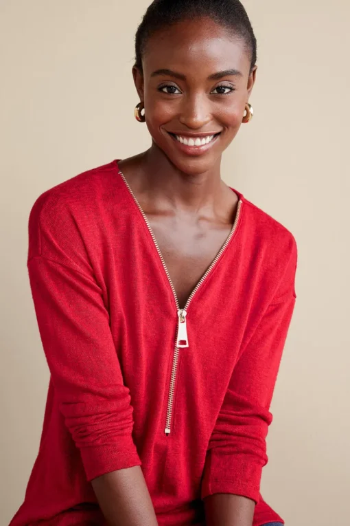Clearance Soft Surroundings Valentina Zip Sweater