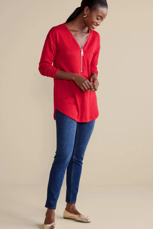 Clearance Soft Surroundings Valentina Zip Sweater