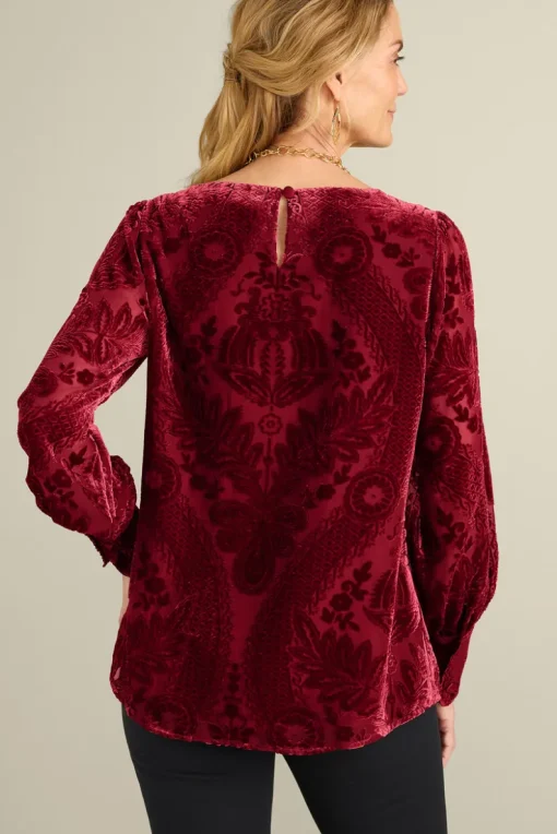 Outlet Soft Surroundings Vanetta Velvet Top
