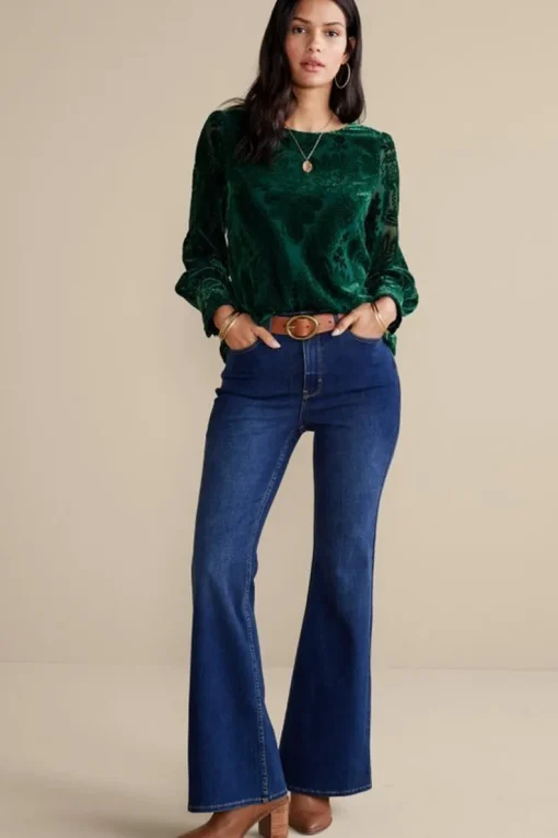 Outlet Soft Surroundings Vanetta Velvet Top