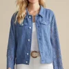 Discount Soft Surroundings Varese Linen Blend Jacket ColonyBlue