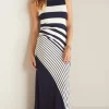Clearance Soft Surroundings Vela Infinity Dress Navy/White