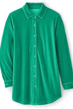 Best Soft Surroundings Velvet Boyfriend Tunic Shirt