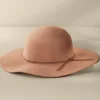 Sale Soft Surroundings Westie Wool Floppy Hat Camel