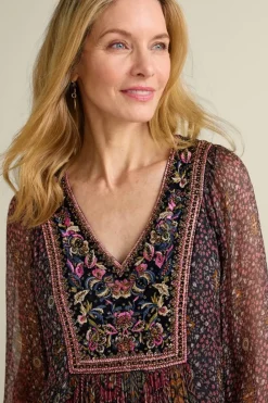 New Soft Surroundings Zellige Maxi Dress TuscanMedallion